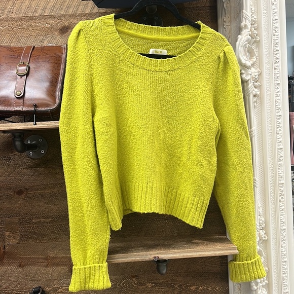 Maeve Crew Neck Puff Sleeve Sweater Size Medium - Picture 6 of 11
